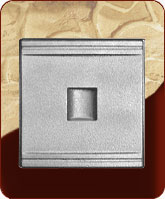 505 - Зольная заслонка, литье, серая размеры 130х130 мм, вес 1,6 кг 